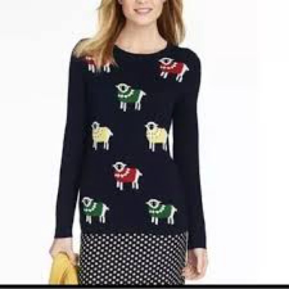 Talbots’s Women's Lambswool Blend Sheep Navy Blue Sweater Size‎ S - Picture 1 of 8